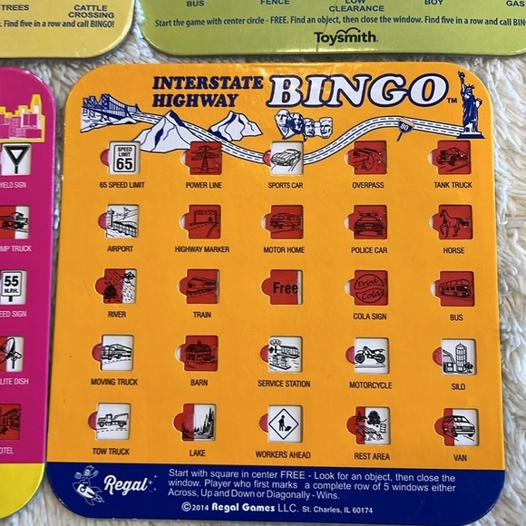 7 Road auto car trip bingo cards - Picture 5 of 8